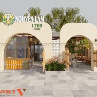 Thiết kế quán cafe Lam Nguyễn tại Hà Tĩnh